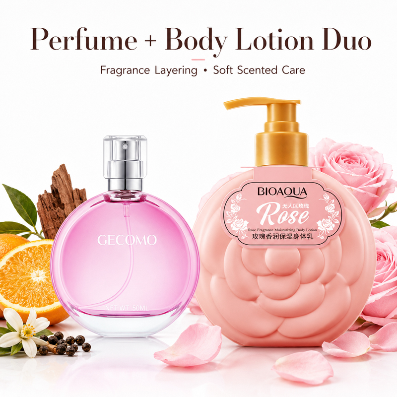 Perfume Fragrance Body Lotion - 게코모 여성 향수 세트 50ml +